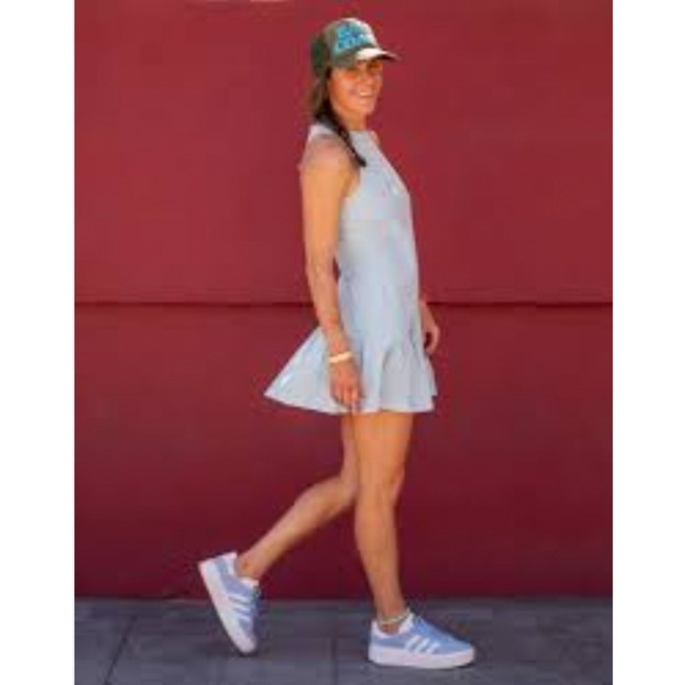 Carve Designs Venture Balsa Dress Blue Size Small Pleated Athletic Tennis Golf